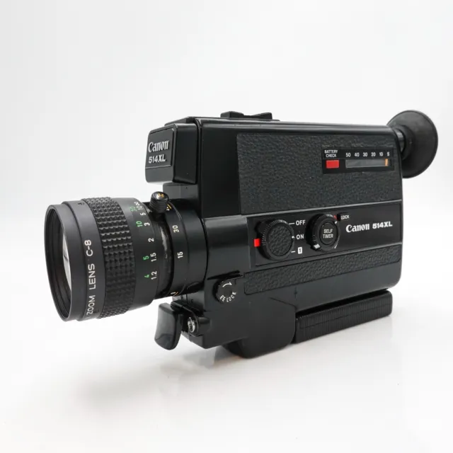 Canon 514XL Super 8 Cine Film Movie Camera - Fully Working #S8-8120