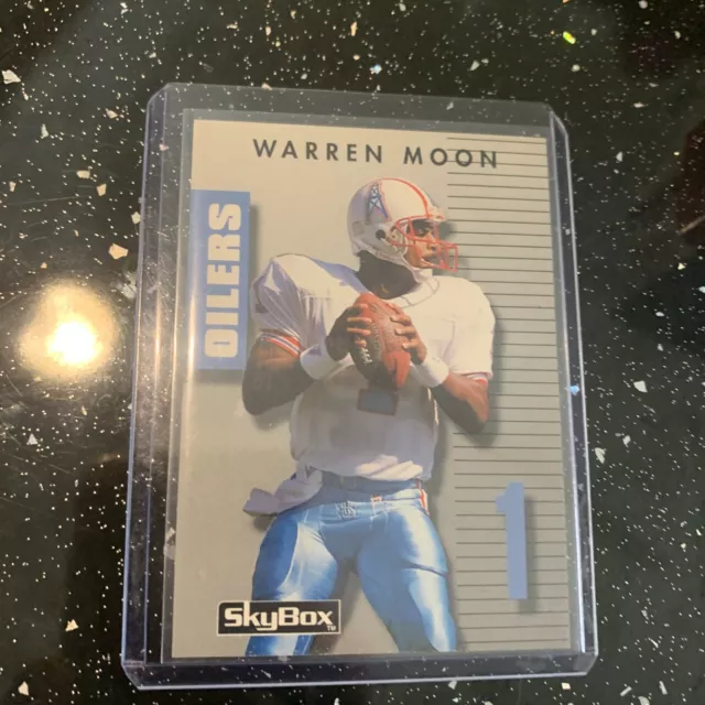 1992 Skybox Primetime #100 WARREN MOON NFL HOF HOUSTON OILERS MT base 🏈card!