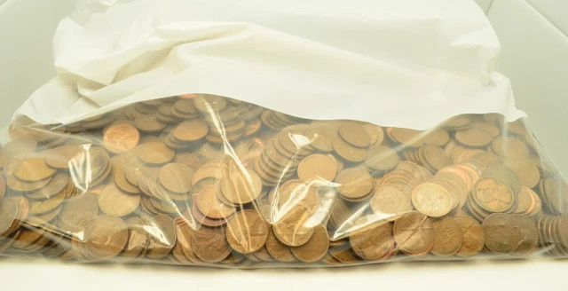 *Unsearched* Lot of 1000 Lincoln Wheat Cents #LOTP004