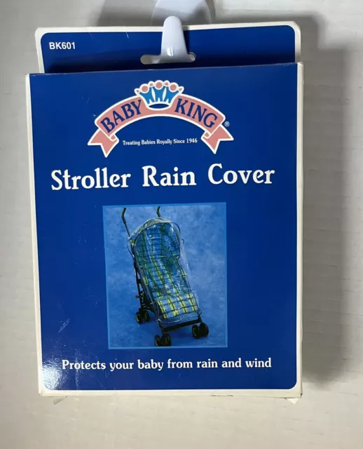 Baby King Stroller Rain Cover. New In Box.
