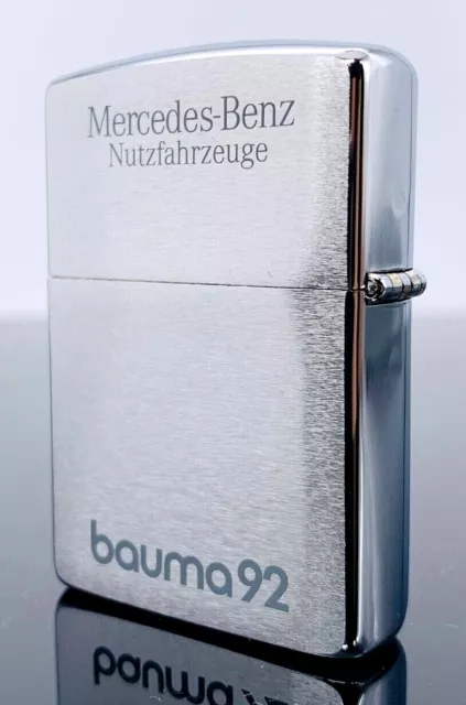 Zippo Feuerzeug MErcedes Benz Nutzfahrzeuge Bauma 92 von VII 1991