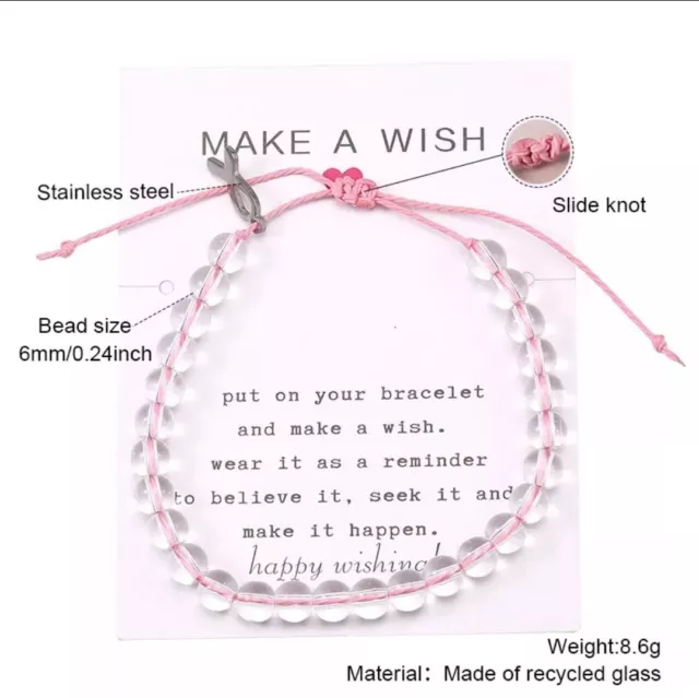 Women's Support Breast Cancer Awareness Jewelry Bracelet Benefits Charity BC1