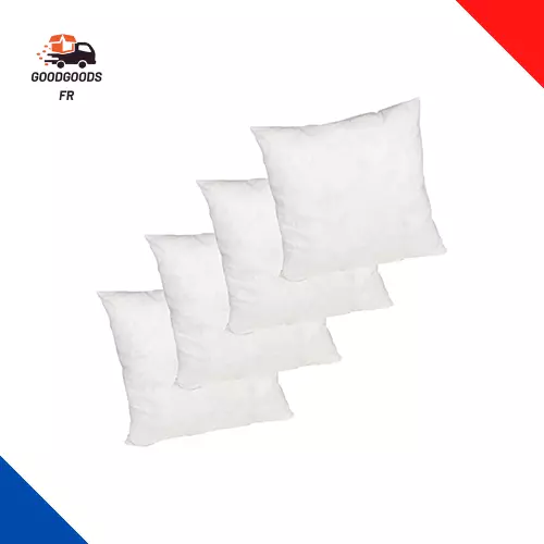 Lot De 4 Oreillers Moelleux - Coussin Avec Garnissage Fibre Polyester