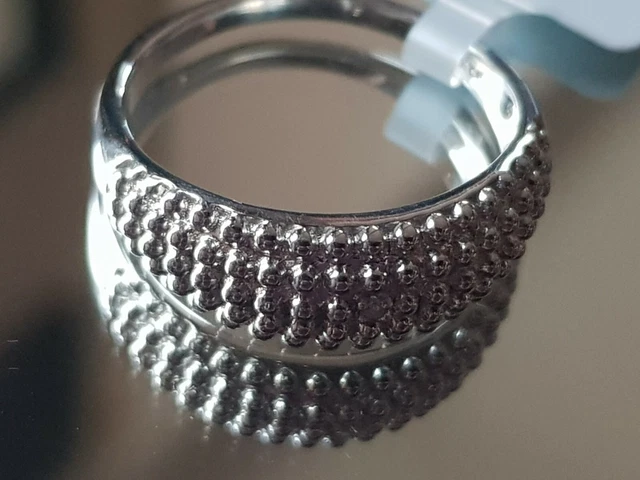 The Orb of Light Diamond Sterling Silver (925) Ring - Size L-M/6 BNWT