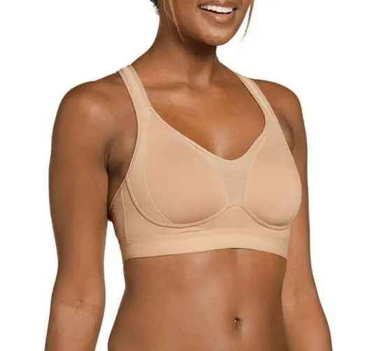 NWT Jockey Women's Forever Fit Mid Impact Molded Cup Active Bra size XXL