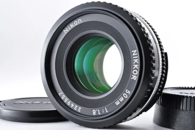 Nikon Ai-S Nikkor 50mm f1.8 MF Pancake Prime Lens AIS Near mint From Japan #9557