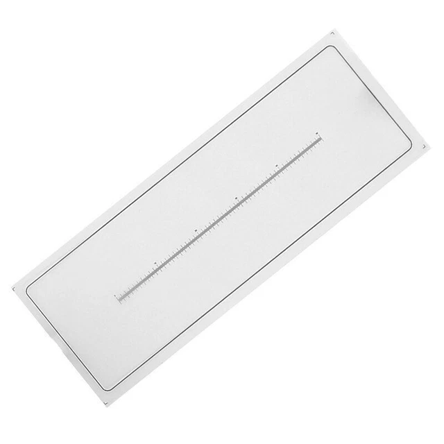 Calibration Microscope Measuring Ruler 76x25.4x0.1mm Transparent Film Micrometer