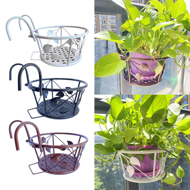 Hängen Geländer Pflanzer Körbe Blumentopf Halter Aufhänger Eisen Topfpflanze