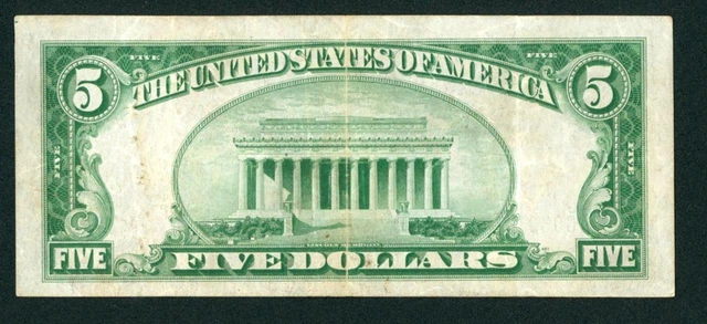 $5 1934 LGS LIME ((LIGHT GREEN SEAL)) Federal Reserve Note CURRENCY AUCTIONS 3