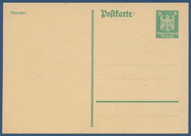 Deutsches Reich 1925 Adler Postkarte P 162 I ungebraucht (X40434)