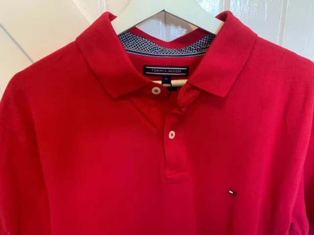 Tommy Hilfiger Mens Red polo Size XL - Brand new with tags