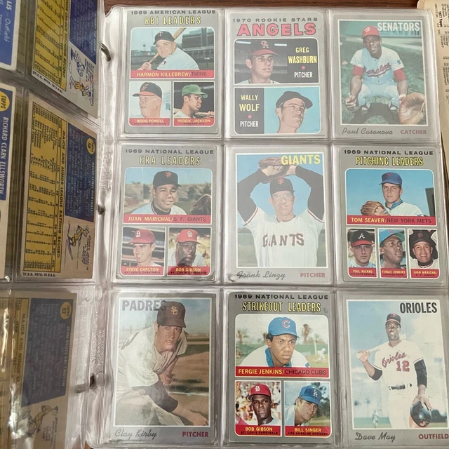 (500+) diff 1970 Topps baseball partial set/lot - VgEx/Ex - L1006