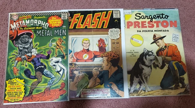 DC Silver Age lot of 3 - Brave And The Bold 66 - Flash 159 - Sgt Preston Yukon