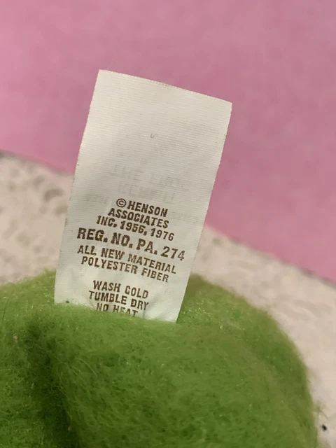 Kermit the Frog Fisher-Price 850 Jim Henson Muppets Doll Plush 1976 VINTAGE 19” 7