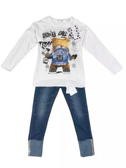 ELSY SET RRP£249 AGE 11 Designer Tshirt Top Pants Trousers Jeans Girls Kids A133