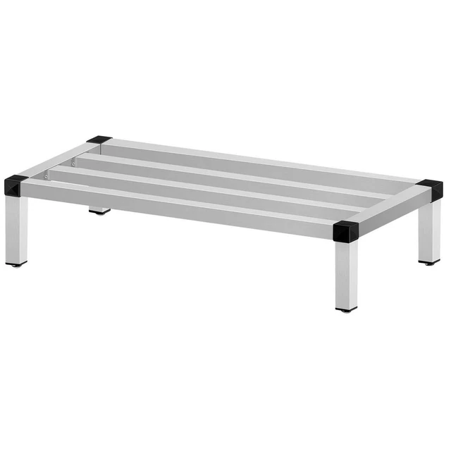 Aluminum Dunnage Rack, 48 X 14 Commercial Floor Food Shelf, 8 Off The Floor, In