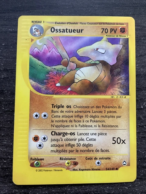 Ossatueur Unco - Pokemon 54/147 Aquapolis Proche Du Neuf Fr