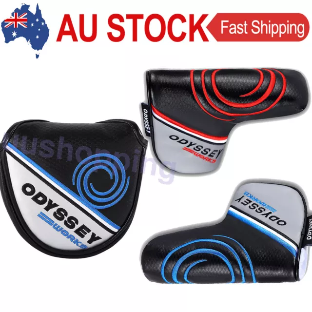 2023 Golf Putter Head Covers Mallet Blade Protector Magnetic Closure Odyssey PU