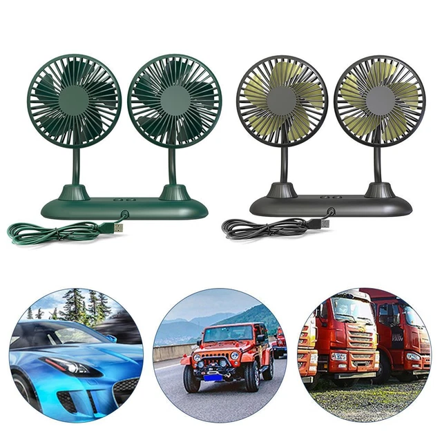 Ventilateur à double tête Ventilateur de voiture Refroidissement d'été
