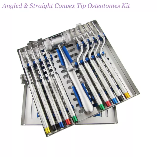 Sinus Lift Osteotomes Convex tip Bone Grafting Mill Dental Surgery instruments