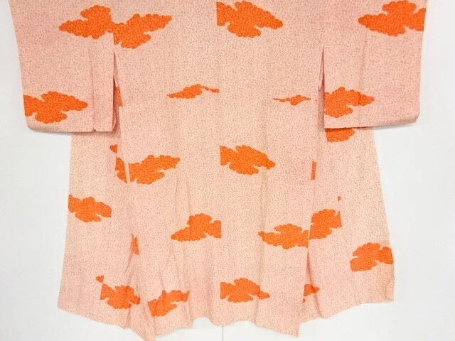 40540# Japanese Kimono / Antique Hitoe Juban / Kanji Character