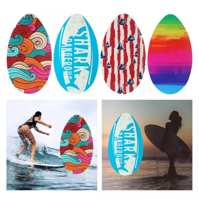 Skim Board Anfänger aus Holz Sport Jugendliche für Strand Skimboard für