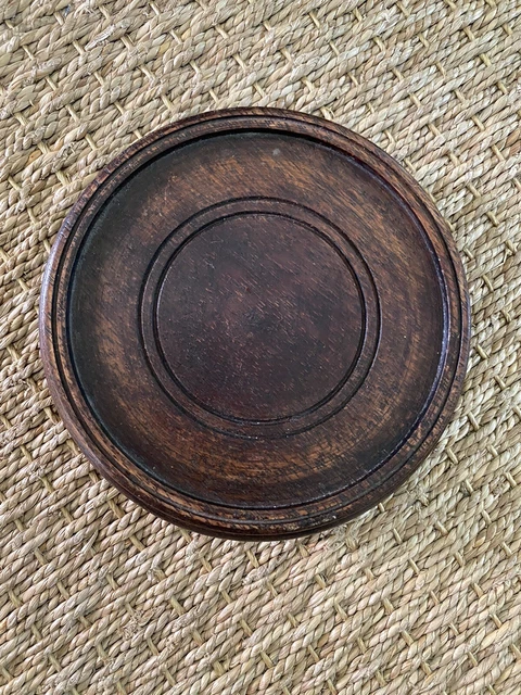 VINTAGE WOOD ORIENTAL Fish Bowl Planter Ginger Jar Vase Plant Stand