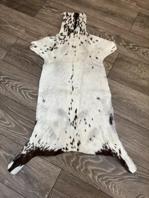 Luxury Goat Hide Fur Rug 100% Natural Goat Skin Leather RRP £69 GH39