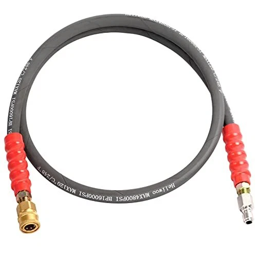 5FT Pressure Washer Whip Hose for Power Washer 3/8'' Hose Reel Connector					...