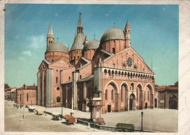 PADOVA Basilica del Santo piazza monumento Cartolina