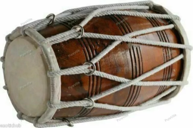 Wedding Kirtan Dholak/Dholki Indian Professional Musical Instrument With Cover