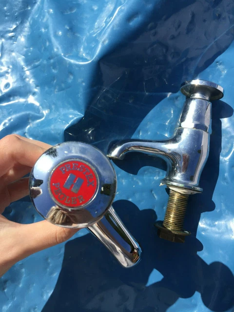 Pegler Yorkshire Self Closing Water Tap Pair (hot and cold) discontinued vintage