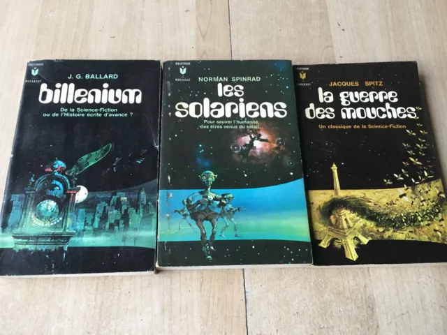 lot 3 livres collection Bibliothèque Marabout Série Science-Fiction