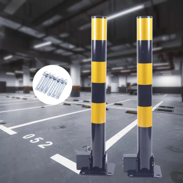 2 pz pali di intercettazione auto barriera parcheggio blocco dissuasore 600 mm pali di bloccaggio