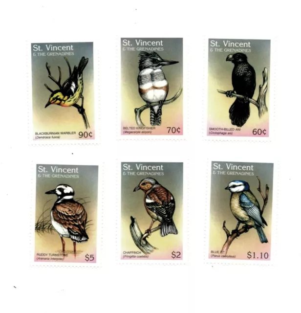 St. Vincent 1997 SC# 2413-18 Birds, Kingfisher, Animals - Set of 6 Stamps - MNH