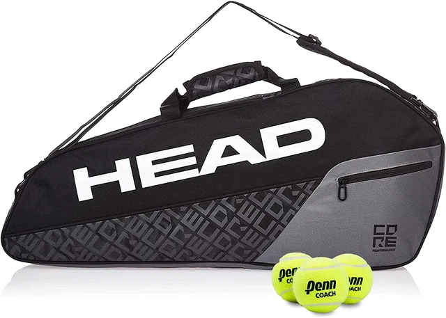 Core 3R Pro Tennis Racquet Bag - 3 Racket Tennis Equipment Duffle Bag B...