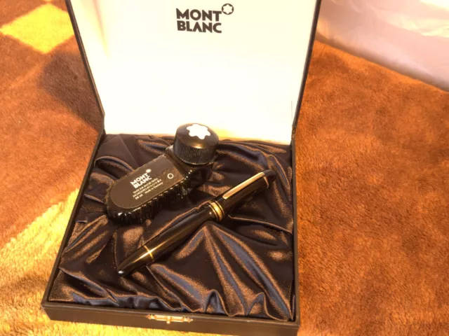 NEW!!!Montblanc Meisterstuck 149 Fountain Pen Set 18K gold Gold-nib/BB June 2009