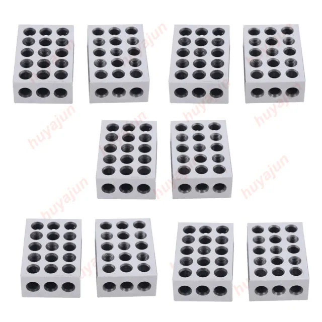 5 MATCHED PAIRS ULTRA PRECISION 1-2-3 BLOCKS kit 23 HOLES 0.0001" MACHINIST 123