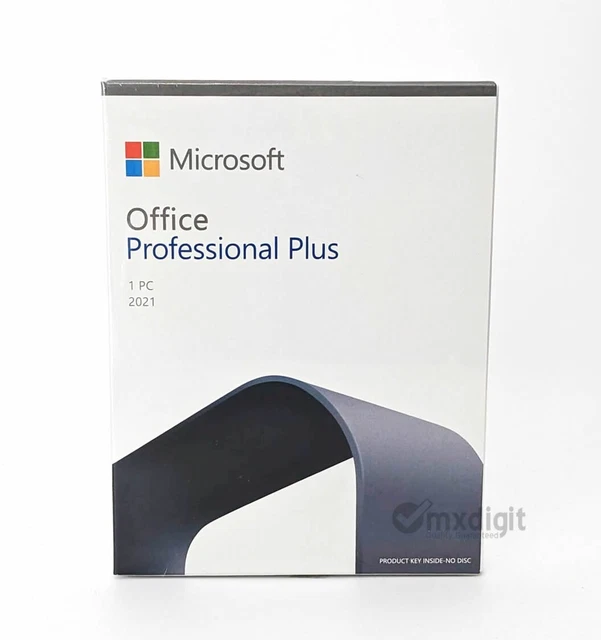 MICROSOFT OFFICE PRO Plus 2021 - Key in Box Lifetime - Factory Sealed £ ...