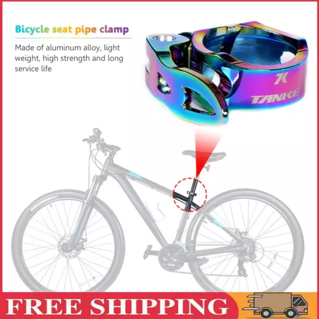 MTB Bike Seatpost Clamp Aluminum Alloy Road Bicycle Seat Tube Clip (31.8mm)