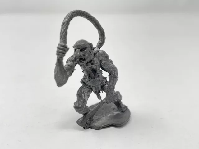 Citadel Warhammer 80s pre-slotta FTT6 Troll Discipline Master with Whip