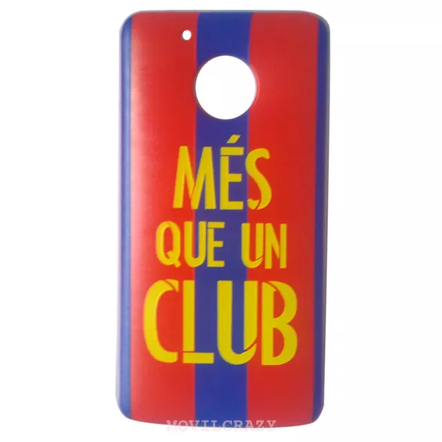 Funda Case Tpu Gel Custodia Dibujo Para Lenovo Moto G5 Barcelona Més Que Un Club