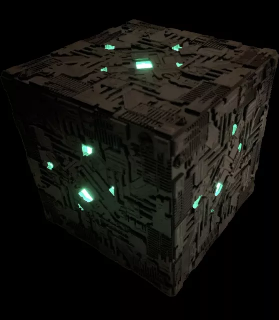 EAGLEMOSS XL Light up Borg Cube Starship Star Trek RARE SUBSCRIBER EXC & NEW