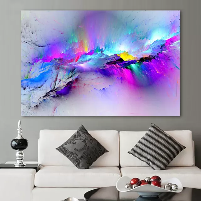 Abstract cloud colorful Love Painting Classical Canvas Print wall art home decor