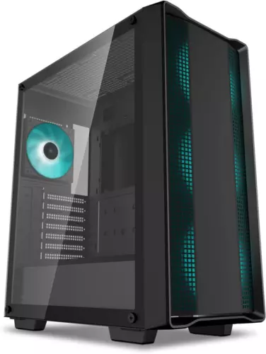 DeepCool CC560 V2 Mid-Tower ATX PC-Gehäuse, 4x vorinstallierte 120 mm LED-Lüfter,...