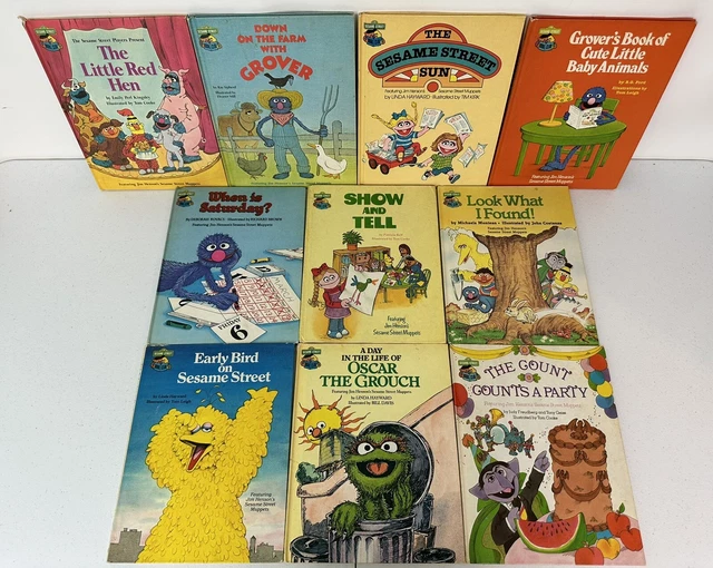 LOT OF 10 VINTAGE THE SESAME STREET BOOK CLUB HARDCOVER BOOKS 1980's LOT OF 10 VINTAGE THE SESAME STREET BOOK CLUB HARDCOVER BOOKS 1980's