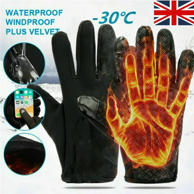 Men's Tech Stretch Gloves - THERMAflex dual lining Touchscreen