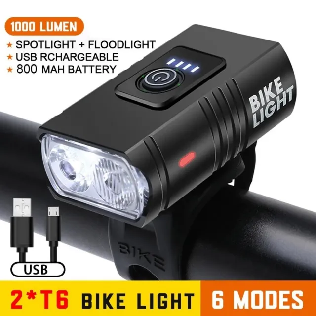 LAMPE DE VÉLO Rechargeable LED 3 Modes Bicycle Front Back Illumination  Night OB EUR 15,42 - PicClick FR