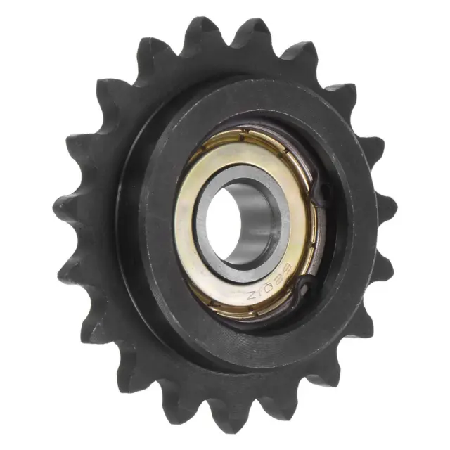 Idler Sprocket, 12mm Bore 3/8" Pitch 19 Tooth, Carbon Steel with Bearing