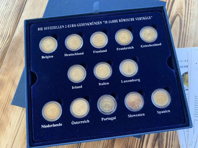 2 Euro 50 Jahre Römische Verträge Wert 2 EURO GEDENKMÜNZEN Set "50 Jahre Römische Verträge" 2007 EUR 75,00